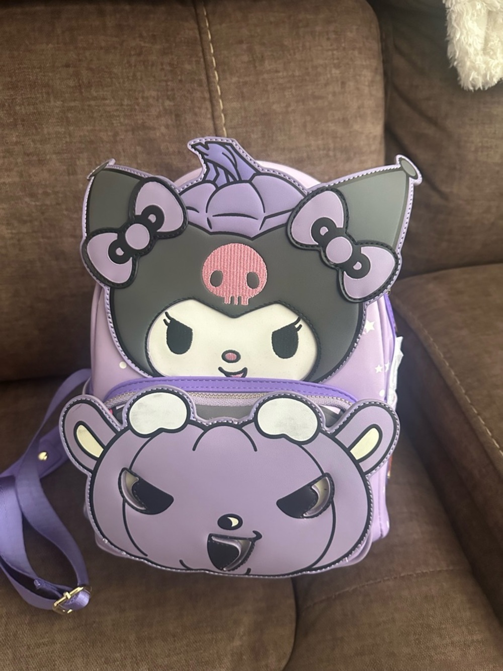 Loungefly Sanrio Kuromi Pumpkin Glow Mini Backpack